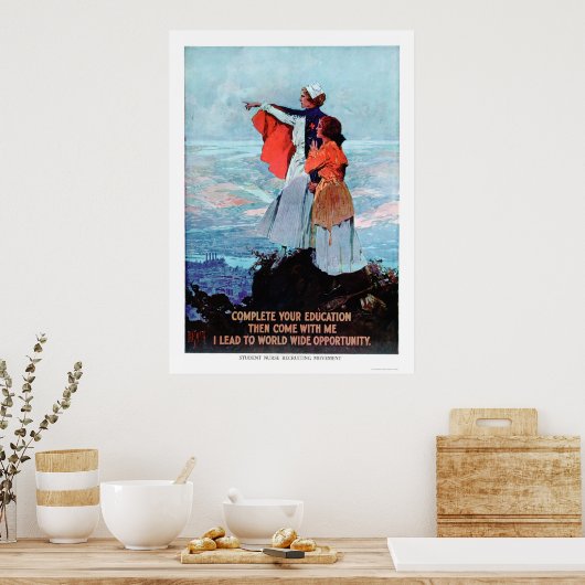 Student verpleegkundig personeel (US00312) Poster (Keuken)