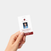 Student Verpleegkundige DNP Rode Foto QR Code Badge (Handheld)