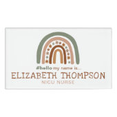 Student Verpleegkundige Dokter Verloskundige Zieke Naambadge (Voorkant)