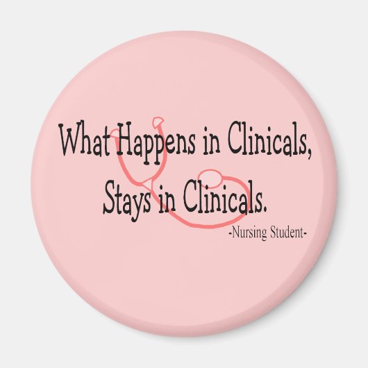 Student Verpleegkundige geschenken Magneet (Voorkant)