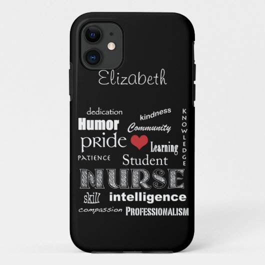 Student Verpleegkundige Pride-Attributen /Ebony Case-Mate iPhone Case (Achterkant)