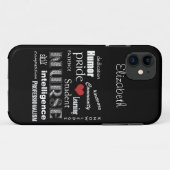 Student Verpleegkundige Pride-Attributen /Ebony Case-Mate iPhone Case (Achterkant (horizontaal))