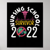Student verpleegschool Survivor 2022 RN verpleegku Poster (Voorkant)
