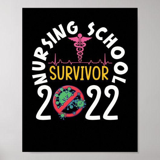 Student verpleegschool Survivor 2022 RN verpleegku Poster (Voorkant)