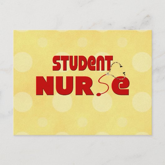 Student verpleegster briefkaart (Voorkant)