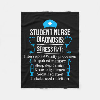Student Verpleegster Diagnose Toekomstige Verpleeg Fleece Deken