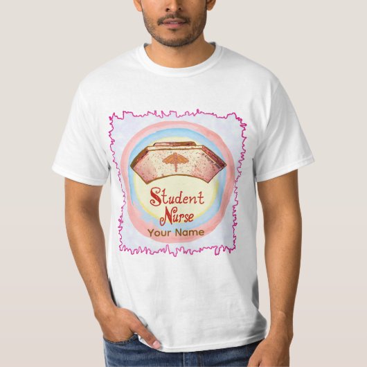 Student Verpleegster Hoed T-shirt (Voorkant)
