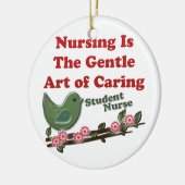 Student verpleegster keramisch ornament (Links)