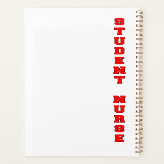 Student verpleegster planner (Achterkant)