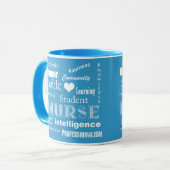 Student verpleegster Pride-Attributes/Aqua Blue Mok (Voorkant links)