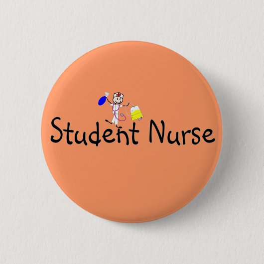Student verpleegster ronde button 5,7 cm (Voorkant)