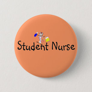 Student verpleegster ronde button 5,7 cm