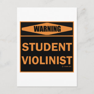 Student Violinist Briefkaart