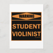 Student Violinist Briefkaart (Voorkant)