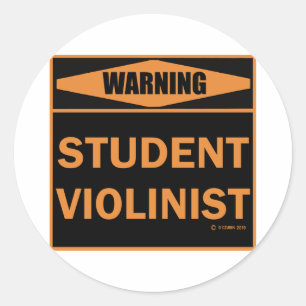 Student Violinist Ronde Sticker