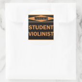 Student Violinist Ronde Sticker (Tas)