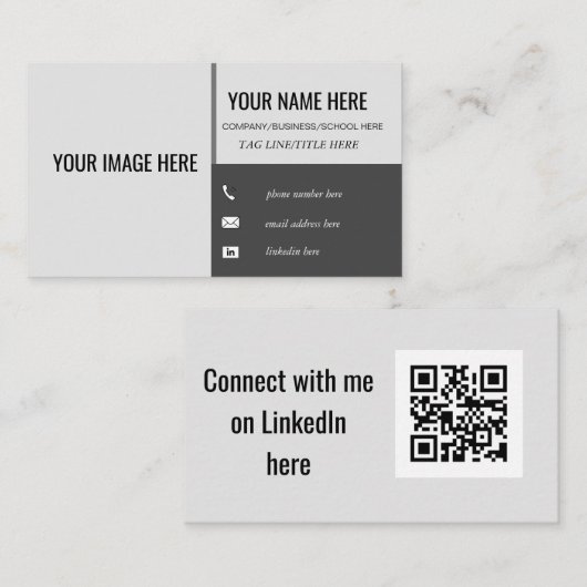 Student Visitekaartje (Voorkant / Achterkant)