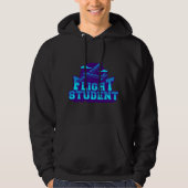 Student Vliegtuig pilotenvlieger vliegende vliegsc Hoodie (Voorkant)