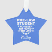 Student voor het prelegislatieve college Geen leve Ornament (achterkant)