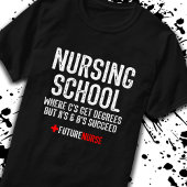 Student voor verpleegkunde Gift - Funny Nursing Sc T-shirt
