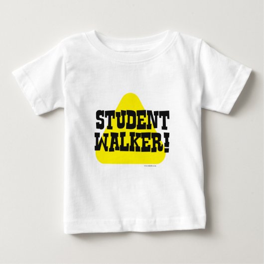 Student Walker Funny Baby Schattigee Slogan (Voorkant)