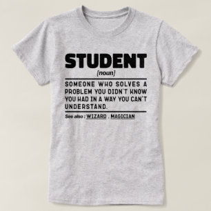 Student zelfstandig naamwoord definitie Grappig Af T-shirt