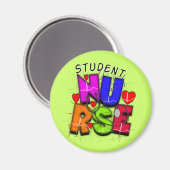 Student zurse Artsy Gifts Magneet (Voorkant / Achterkant)