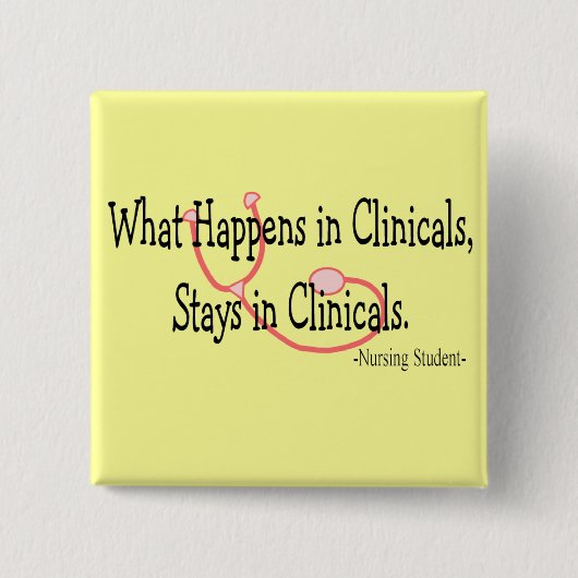 Student Zurse giften Vierkante Button 5,1 Cm (Voorkant)