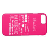Student zurse Pride-Attributen /Vibrant Pink Case-Mate iPhone Case (Achterkant (Horizontaal))
