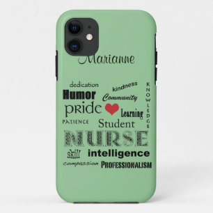 Student zurse Pride-Attributes /Green Mist Case-Mate iPhone Case