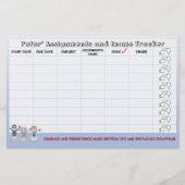 Studentaken en examentracerer-blauw briefpapier (Voorkant)
