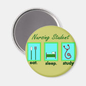 studente verpleging slaapstudie magneet (Voorkant / Achterkant)
