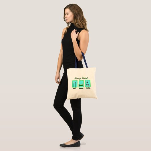 studente verpleging slaapstudie tote bag (Voorkant (model))
