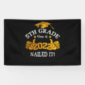 Studenten Afstuderen 5e klas 2022 Spandoek (Horizontaal)