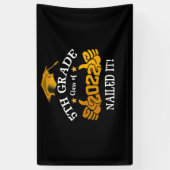 Studenten Afstuderen 5e klas 2022 Spandoek (Verticaal)