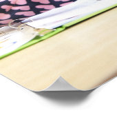 Studenten die samenwerken in de klas poster (Hoek)