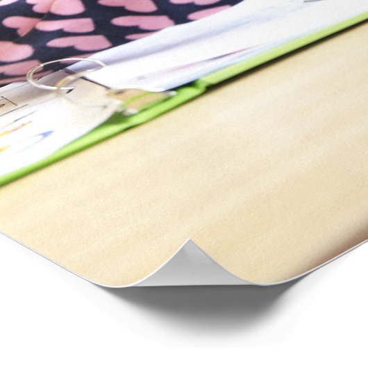 Studenten die samenwerken in de klas poster (Hoek)