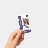 Studenten foto-pas school universiteit paarse Badg Badge (Handheld)