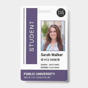 Studenten foto-pas school universiteit paarse Badg Badge