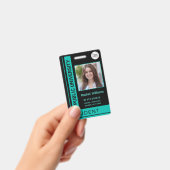 Studenten foto-pas school universiteit turquoise badge (Handheld)
