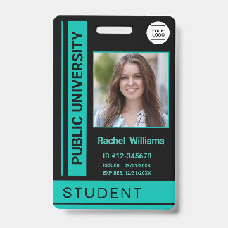 Studenten foto-pas school universiteit turquoise badge
