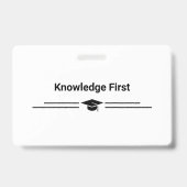 Studenten Fotoidentificatie School Universiteit Ba Badge (Achterkant)