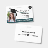 Studenten Fotoidentificatie School Universiteit Ba Badge (Voor- en achterkant)