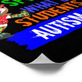 Studenten gooien het spectrum autisme op poster (Hoek)