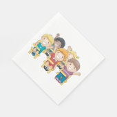 Studenten in de klasse servet (Hoek)