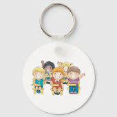 Studenten in de klasse sleutelhanger (Achterkant)