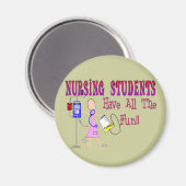 Studenten in de verpleegkunde hebben alle flauweku magneet (Voorkant / Achterkant)