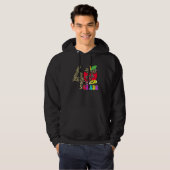 Studenten in de vierde klas Leopard Apple Terug Hoodie (Voorkant volledig)