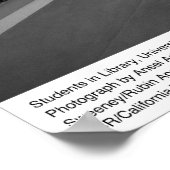 Studenten in Library, UC San Diego, 1966 Poster (Hoek)