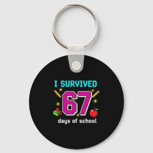 Studenten Leraren Ik Heb 67 Dagen School Overleefd Sleutelhanger